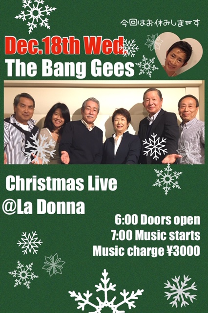 The Bang Gees Christmas Live @ La Donna