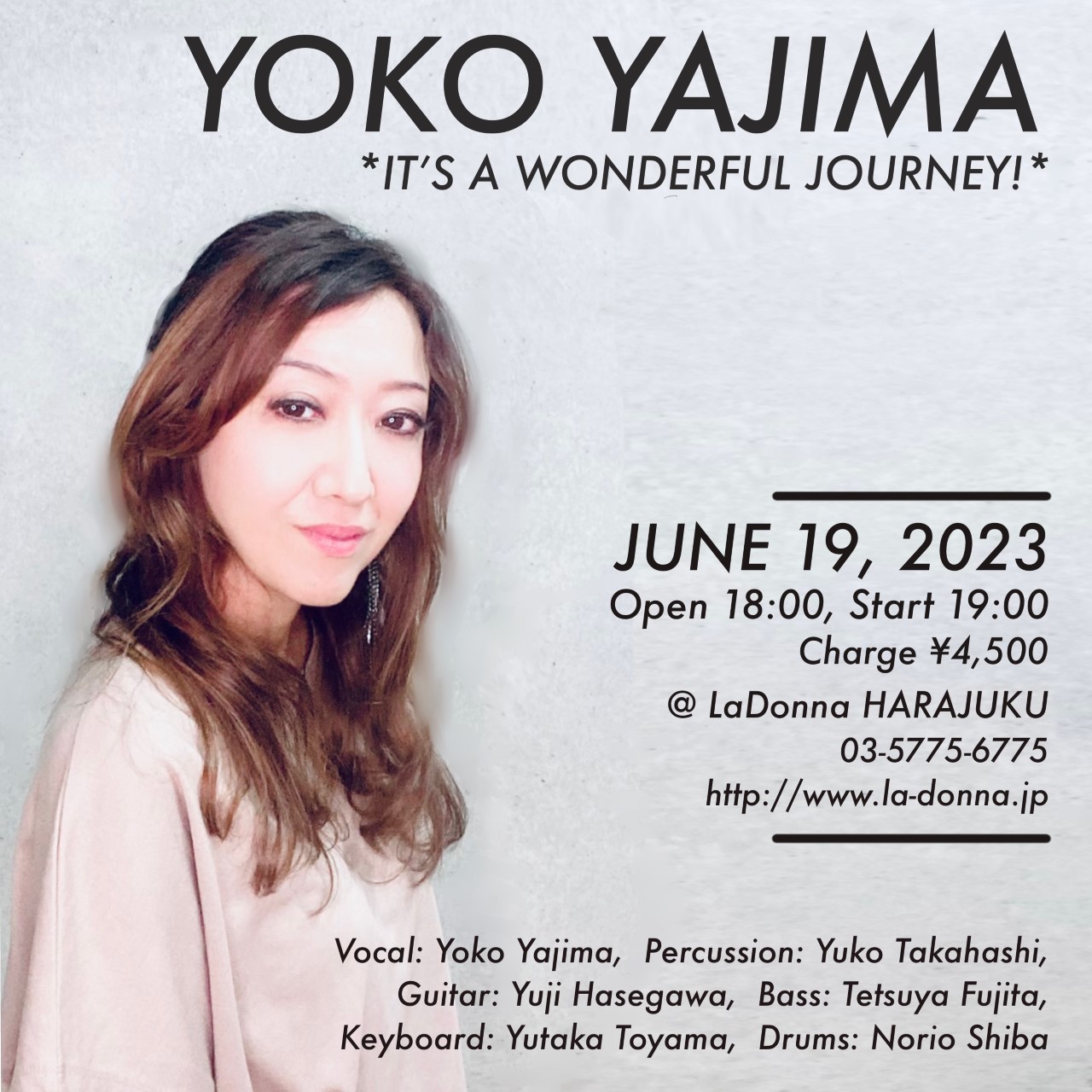 YOKO YAJIMA<br>~IT'S A WONDERFUL JOURNEY !~