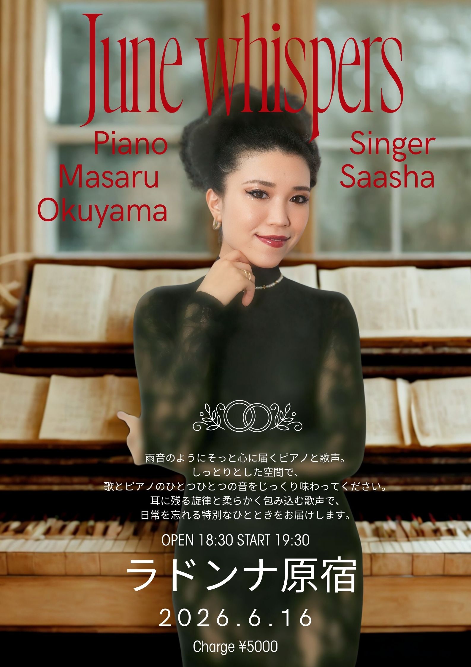 Saasha LIVE <br>June Whispers