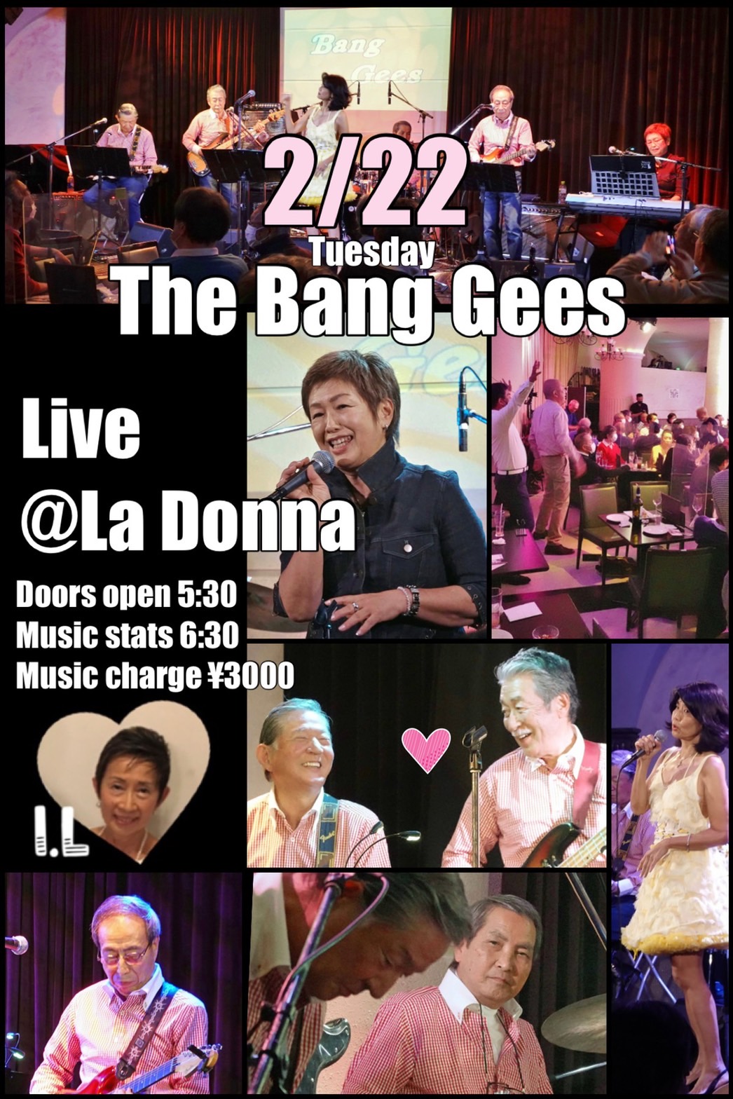 【延期日程調整中】The Bang Gees Live @ La Donna